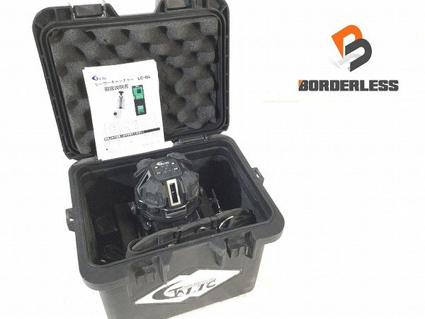 ☆中古品☆LTCテクノ販売 プラチナムグリン電子レーザー LTC-RZ9X 受光機 バッテリ2個 ケース付 グリーンレーザー墨出し器114741 - 2