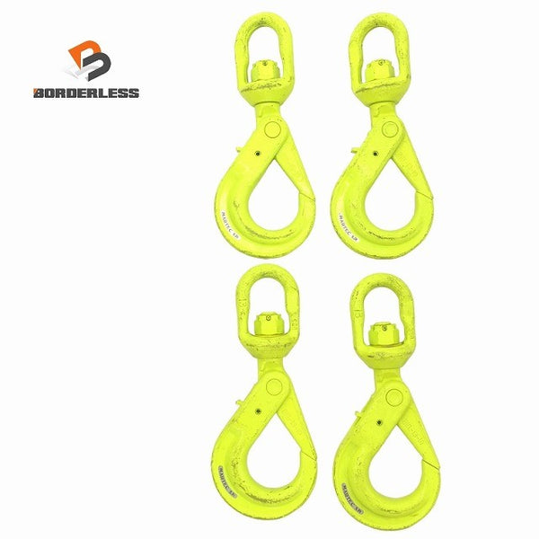 ☆美品4本セット☆MARTEC マーテック スイベルフック BKL-13-10 5.3ton ラッチロック ロッキングフック チェーンスリング用 吊り具117321 - 1