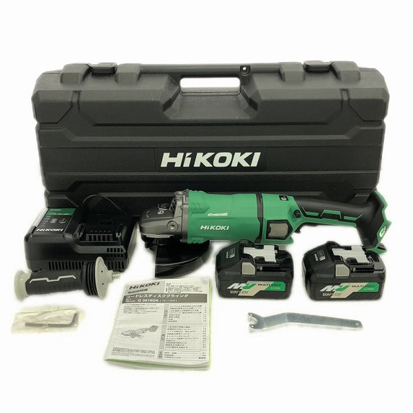 ☆未使用品☆HiKOKI ハイコーキ 180mm 36V コードレスディスクグラインダー G3618DA 2WP バッテリー2個(36V 4.0Ah)充電器付109984 - 3
