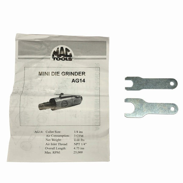 ☆未使用品☆MAC TOOLS マックツールズ 1/4” 常圧 ミニダイグラインダー AG14 エアダイグラインダー エアグラインダー136701 - 10