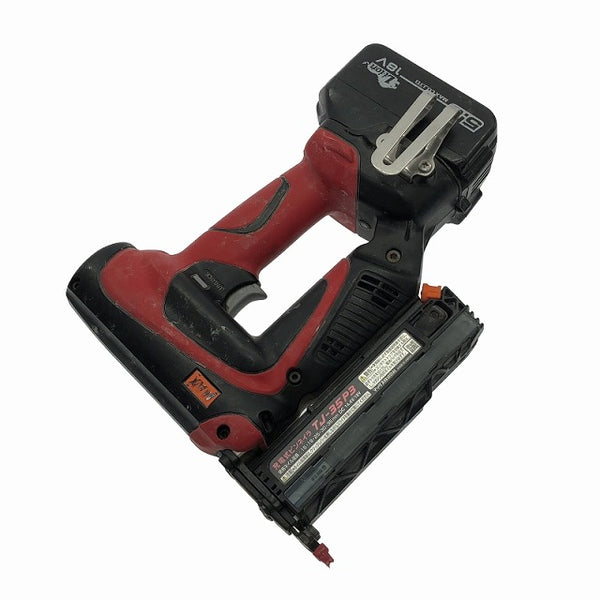 ☆中古品☆MAX マックス 充電式ピンネイラ TJ-35P3 バッテリ1個(18V 5.0Ah) ケース付 - 6
