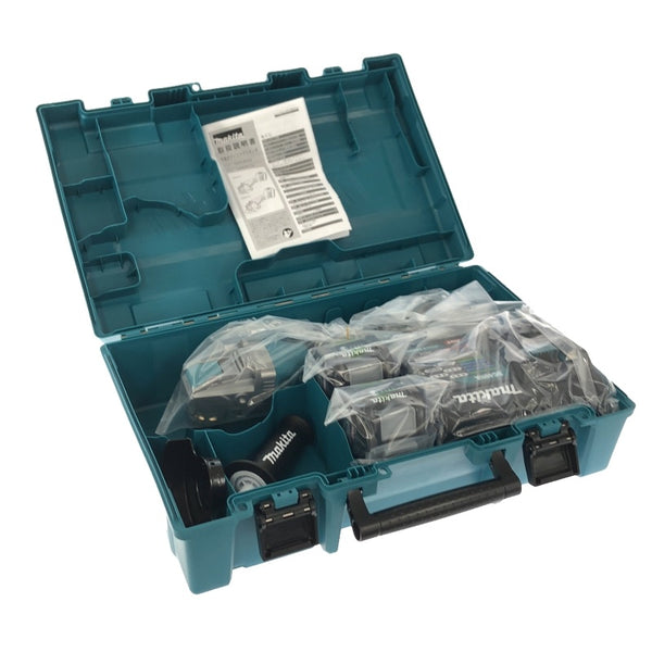 ☆未使用品☆makita マキタ 100mm 40Vmax 充電式ディスクグラインダ GA045GRMX バッテリー2個(40Vmax 4.0Ah) 充電器 ケース付135249 - 2