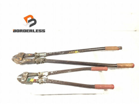 ☆中古品2点セット☆MCC ボルトクリッパー 600mm/900mm 手動式 番線カッター ボルトカッター 切断機 鉄線 手工具 ハンドツール132558