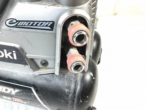 ☆中古品☆HITACHI 日立工機 100V 8L 常圧/高圧 エアコンプレッサー EC1245H2 高圧/常圧エアホース付き エアツール 大工道具114387 - 7