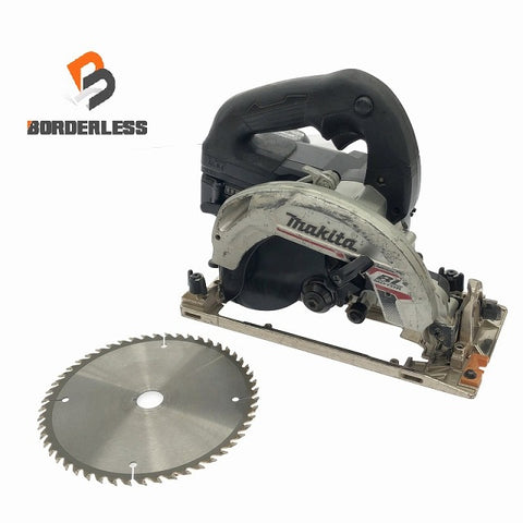 ☆中古品☆ makita マキタ 18V 165mm 充電式マルノコ HS631D 黒/ブラック バッテリー1個(18V 6.0Ah)付 製造17年5月