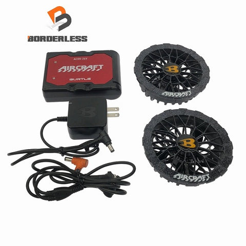 ☆比較的綺麗☆BURTLE バートル 24V エアークラフト用バッテリー AC09 赤 ファンユニット AC09-2 アーバンブラック 2025年モデル
