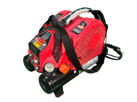 ☆中古品コメント必読☆MAX マックス 高圧/常圧 エアーコンプレッサー AK-HL1110E 大工道具 エアーツール 内装業135672 - 0
