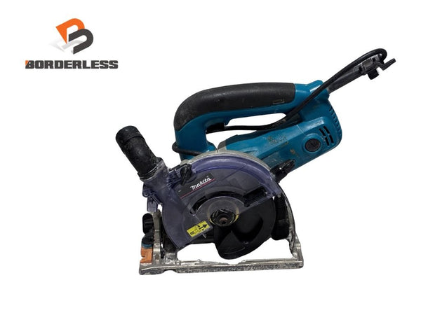 ☆中古品☆ makita マキタ 125mm ボード用防じんマルノコ 5205FX 切断 木くず 粉じん カバー ダストボックス137258 - 1