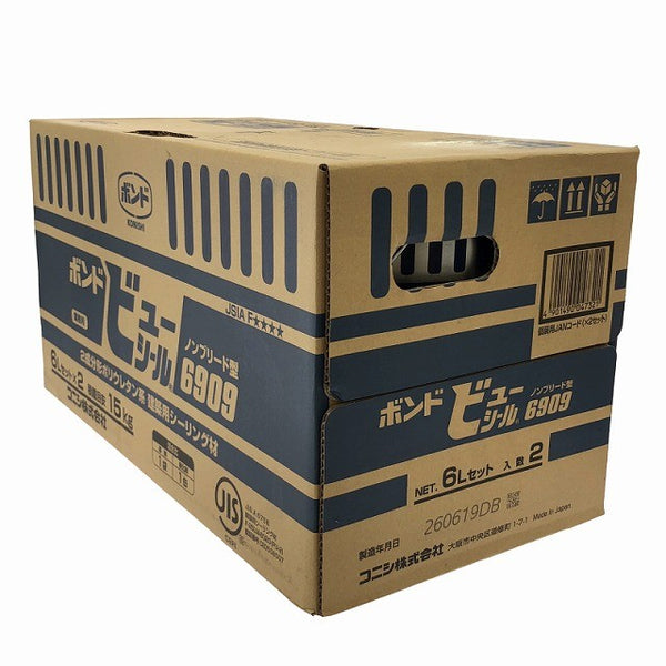 ☆未使用品 KONISHI コニシ ボンド ビューシール 6L缶 6909 NB/ノンブリード 2成分形ポリウレタン系 2液 シーリング材 コーキング材133342 - 5