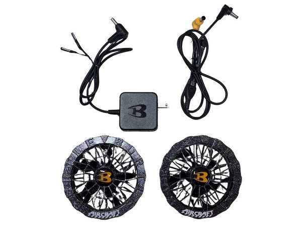 ☆中古品☆バートル BURTLE 空調服用ファン&バッテリーセット AC10-1／10-2+AC10 30V 充電器 空調作業服おまけ136973 - 10