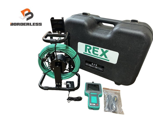 ☆美品☆REX レッキス工業 管内カメラ GLS2820 モニター ケース Gラインスコープ 2820 広角レンズ 50/60Hz 工具 防水 118029118029 - 1