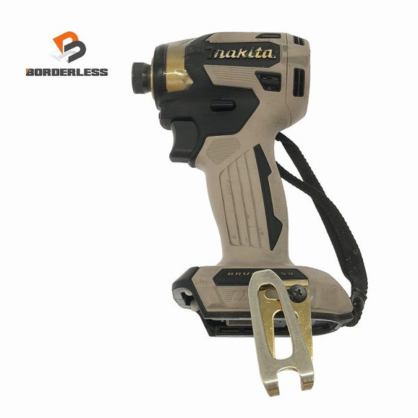 ☆中古品 限定色☆makita マキタ 18V 充電式インパクトドライバー TD173D プレミアムグレージュ 本体のみ LXT20周年記念カラー137666 - 1