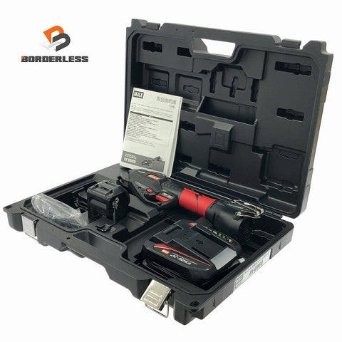 ☆未使用品☆MAX マックス 充電式メッシュ筋カッタ PJ-C060 バッテリー1個(18V 5.0Ah)充電器 ケース付 コードレス 鉄筋カッター134401