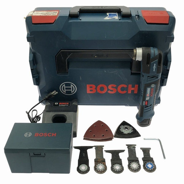 ☆中古品☆BOSCH ボッシュ 10.8V コードレスマルチツール GMF10.8V-28 バッテリ1個(2.0Ah) 充電器 ケース付 充電式 カットソー135604 - 3