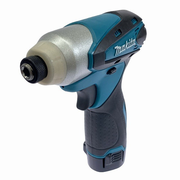 ☆未使用品☆makita マキタ 10.8V 充電式インパクトドライバー TD090DWX 青 バッテリ2個(1.3Ah) 充電器 ケース付117825 - 4