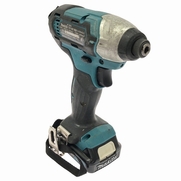☆中古品☆makita マキタ 10.8V 充電式インパクトドライバー TD110D 青 バッテリ2個(1.5Ah)付 コードレス バッテリー式136861 - 3