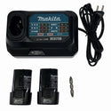 ☆美品 限定色☆makita マキタ 7.2V 充電式ペンインパクトドライバー TD023DHXAP 紫/パープル バッテリ2個(1.5Ah) 充電器 ケース131571 - 9