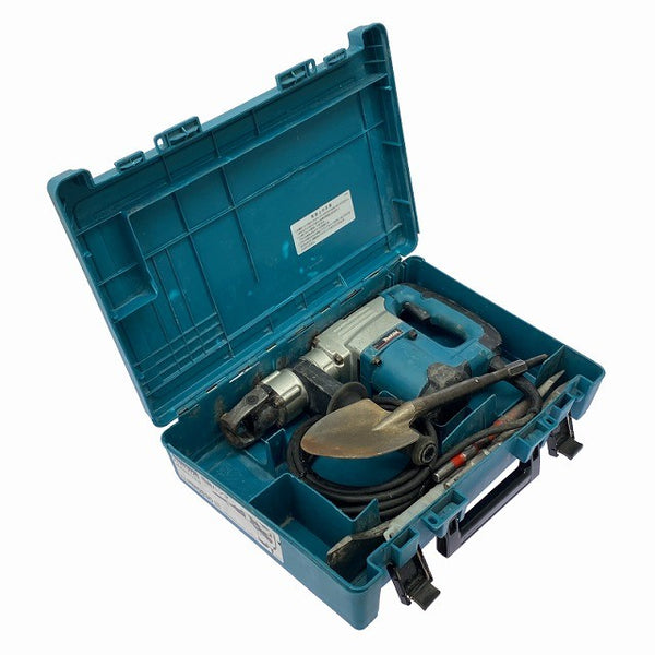 ☆中古品☆makita マキタ 100V 電動ハンマー HM0830 ケース付 六角軸 コンクリートブレーカー はつり機 ハツリ機 斫り機 破砕 粉砕130625 - 2
