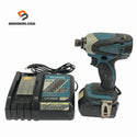 ☆中古品☆ makita マキタ 18V 充電式インパクトドライバ TD146DX2 本体+バッテリー1個(6.0Ah)+充電器134750 - 1