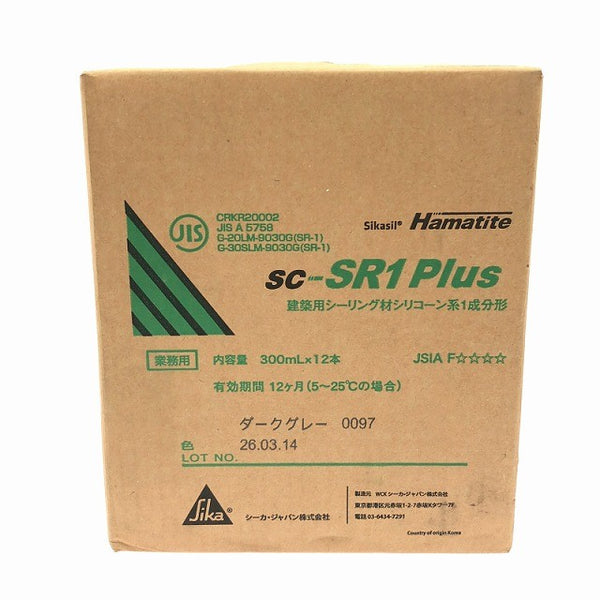 ☆未使用品☆sika シーカ・ジャパン 建築用シーリング材シリコーン系1成分形 SC-SR1 Plus ダークグレー 300mL×12本132656 - 5