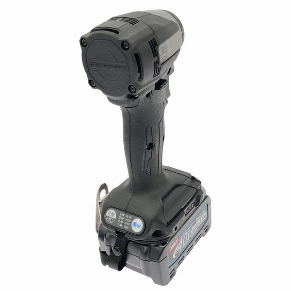☆未使用品☆makita マキタ 40Vmax 充電式インパクトドライバ TD005GRDXB 黒/ブラック バッテリ2個(2.5Ah) 充電器 ケース付136854 - 6