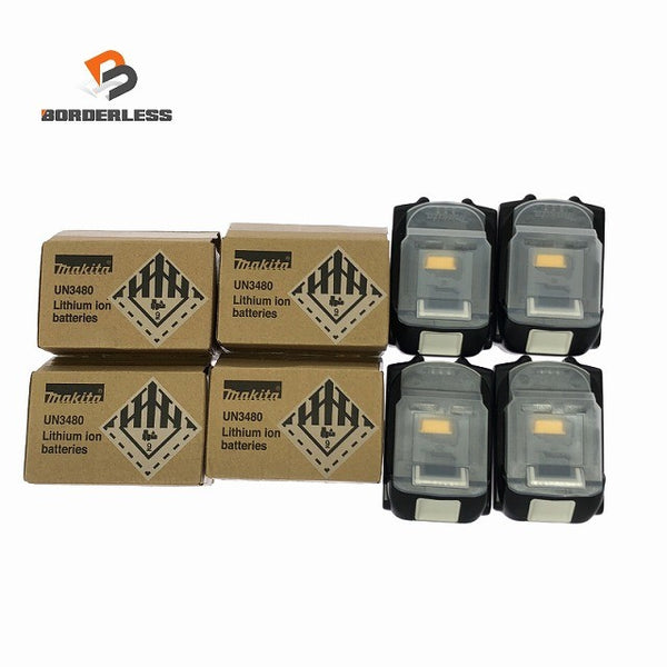 ☆未使用品 4個セット☆makita マキタ 18V 6.0Ah 純正 リチウムイオンバッテリー BL1860B 残量表示付 リチウムイオン電池 蓄電池133233 - 1