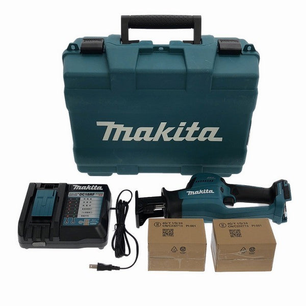 ☆未使用品☆makita マキタ 18V 充電式レシプロソー JR189DRGX バッテリ2個(18V6.0Ah) 充電器 ケース付 コードレスセーバソー134336 - 3