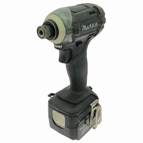 ☆中古品☆makita マキタ 14.4V 充電式インパクトドライバー TD138 バッテリー1個(14.4V 3.0Ah)付 コードレス134215 - 0