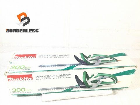 ☆中古品☆makita マキタ 100V 300mm 生垣バリカン MUH3001 延長コード コード式 ヘッジトリマー ガーデニング 電動工具 園芸131530