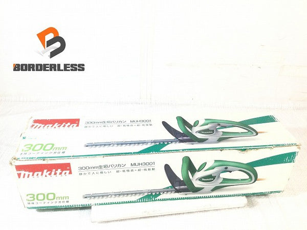 ☆中古品☆makita マキタ 100V 300mm 生垣バリカン MUH3001 延長コード コード式 ヘッジトリマー ガーデニング 電動工具 園芸131530 - 1