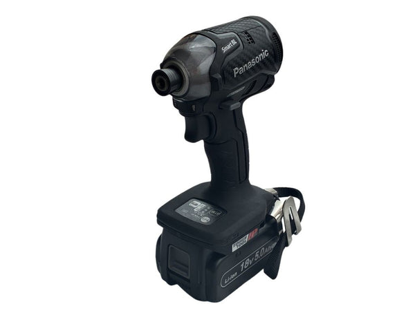 ☆美品☆ Panasonic パナソニック 14.4V/18V 充電インパクトドライバー EZ76A1LJ2G-B バッテリー2個 18V 5.0Ah 充電器 ケース付132413 - 3