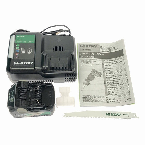 ☆未使用品☆HiKOKI ハイコーキ 18V コードレスセーバソー CR18DBL(XP) バッテリー1個 充電器付119090 - 9