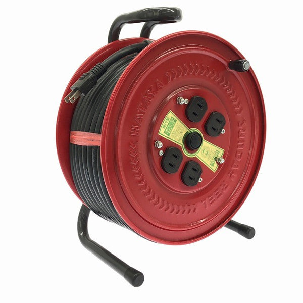 ☆極美品☆HATAYA ハタヤ 100V 30m サンデーリール GS-30 防じんシャッター付 屋内用 コードリール 電工ドラム 延長コード129999 - 2