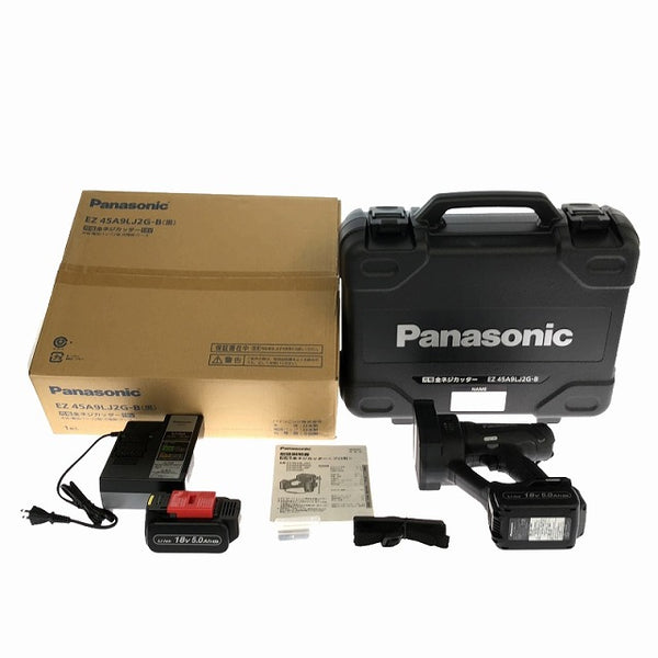 ☆未使用品☆ Panasonic パナソニック 14.4V/18V 充電式全ネジカッター EZ45A9LJ2G-B バッテリー2個(18V 5.0AH) 充電器 ケース付き - 3