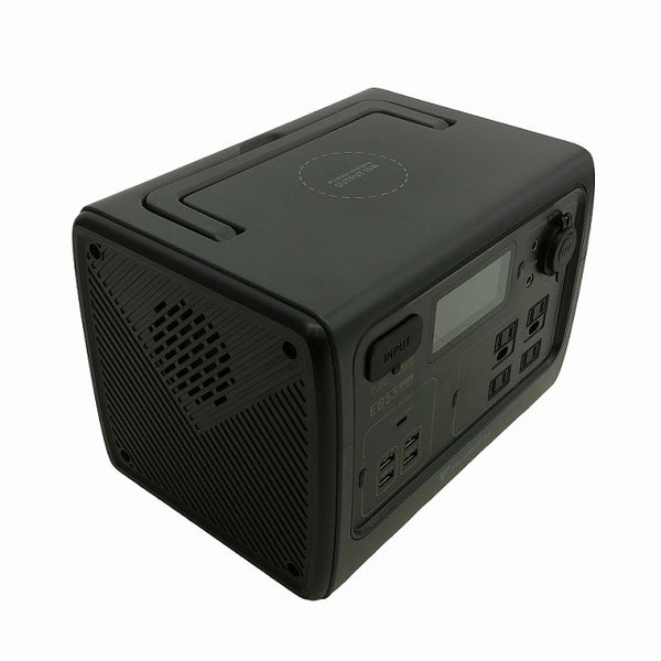 ☆美品☆BLUETTI ブルーティー ポータブル電源 EB55 黒/ブラック 付属品付 537Wh 22.4V DC24Ah モバイルバッテリー アウトドア110374 - 2