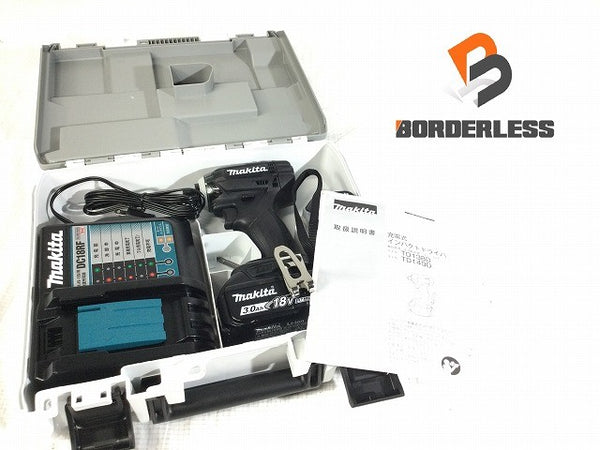☆未使用品☆ makita マキタ 18V 充電式インパクトドライバー TD149DRFXB 黒/ブラック バッテリー2個3.0Ah)充電器+ケース133345 - 2