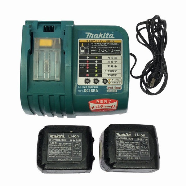 ☆中古品☆makita マキタ 14.4V 充電式インパクトドライバー TD132DRFX 青/ブルー バッテリ2個(14.4V3.0) 充電器 ケース付119002 - 10
