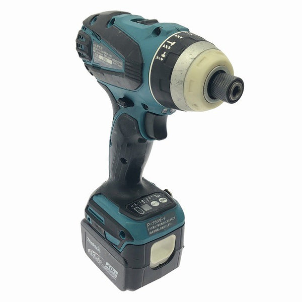 ☆中古品☆makita マキタ 14.4V 充電式4モードインパクトドライバ TP131DRMX バッテリー2個(4.0Ah)充電器 ケース付138129 - 5