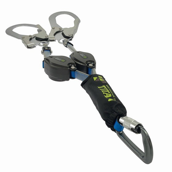 ☆未使用品☆TITAN タイタン 動ベルト兼用巻取タイプ1ランヤード/ダブル HL-HW-130 墜落制止用器具の規格適合品133295 - 5