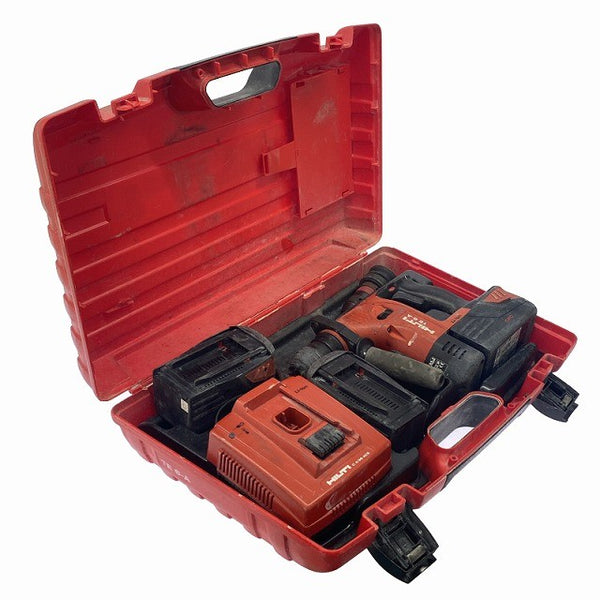 ☆中古品☆HILTI ヒルティ 充電式ロータリーハンマドリル TE6-A バッテリ3個(36V3.0Ah) 充電器 ケース付 ハンマードリル 電動工具131363 - 2