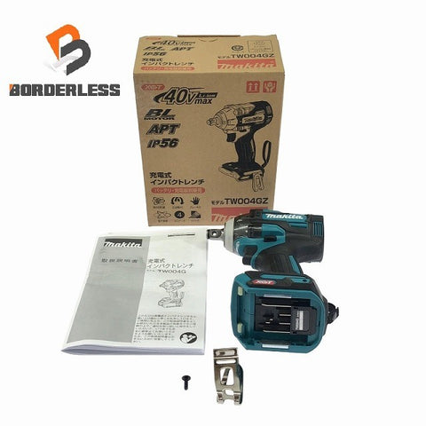 ☆未使用品☆ makita マキタ 40Vmax 充電式インパクトレンチ TW004GZ 青/ブルー 本体+パーツ134816