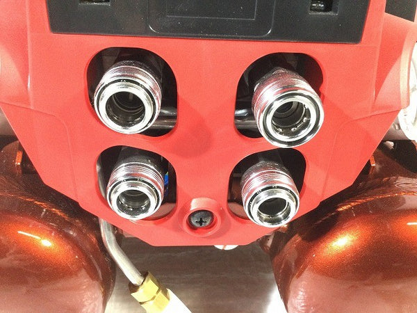 ☆極美品☆MAX マックス 常圧/高圧 スーパーエアコンプレッサー AK-HL1110E2 赤/レッド 100V 8L エアーコンプレッサー131409 - 6