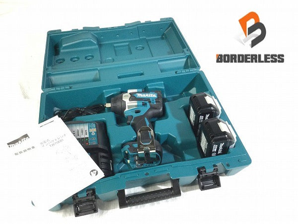☆未使用品☆makita マキタ 18V 充電式インパクトレンチ TW700DRGX バッテリー2個(18V 6.0Ah) 充電器 ケース付 コードレス135618 - 2