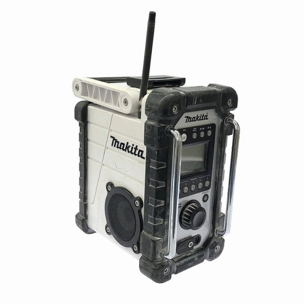 ☆中古品☆ makita マキタ 充電式ラジオ MR107 本体のみ 白/ホワイト 屋外作業 屋内作業 音楽 BGM 防災 電動工具 ※コメント必読 - 3