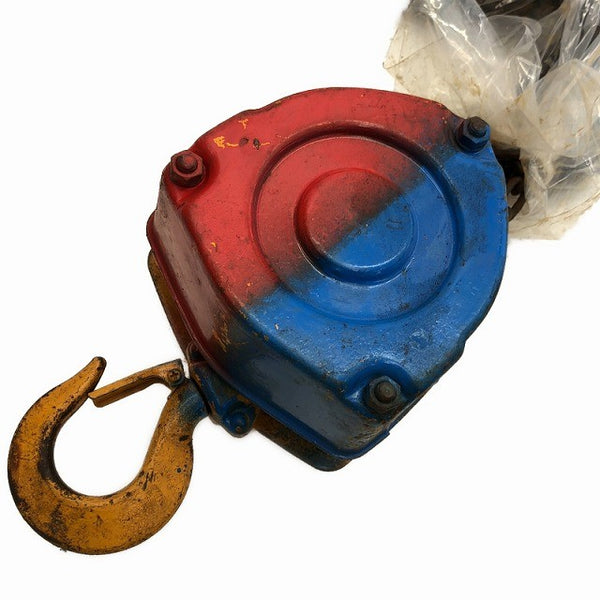 ☆中古品2個セット☆KITO キトー チェーンブロック M3形 CB010 荷重1.0ton/1ton 揚程2.5m 手動式 チェンブロック 吊り具 荷揚げ136498 - 2