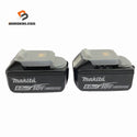 ☆中古美品2個※0回と1回 グリス少残☆makita マキタ 18V 6.0Ah 純正 リチウムイオンバッテリー BL1860B 残量表示付 雪マーク133575 - 1