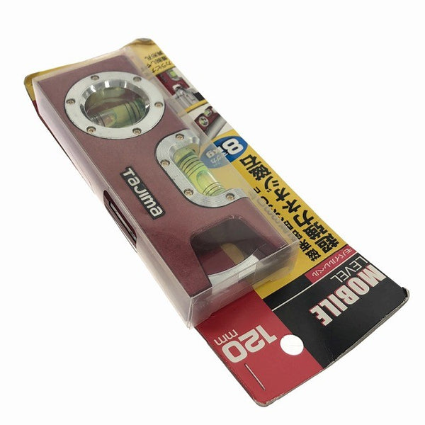 ☆未使用品☆TAJIMA タジマ モバイルレベル ML-120 120mm 赤/レッド 小型 水平器 水準器 ミニレベル138492 - 5
