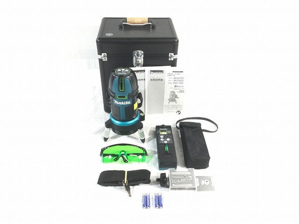 ☆未使用品☆makita マキタ 10.8V 充電式屋内・屋外兼用墨出し器 SK507GDN 本体+受光器(LDG-6)パーツ+ケース レーザー墨出し器130249 - 3