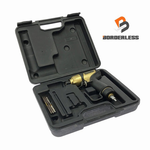 ☆中古品☆ HITACHI 日立工機 高圧エアインパクトドライバー WH12H2 ゴールド 本体+パーツ+ケースエアーツール - 0