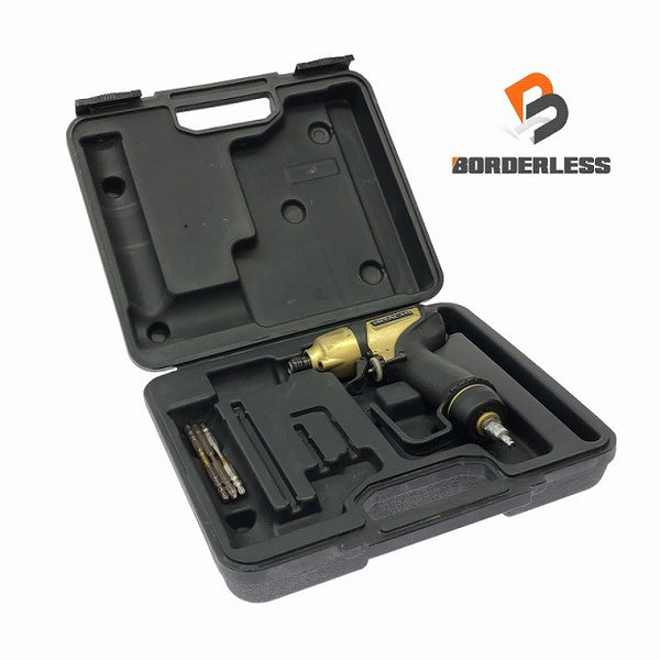 ☆中古品☆ HITACHI 日立工機 高圧エアインパクトドライバー WH12H2 ゴールド 本体+パーツ+ケースエアーツール - 2